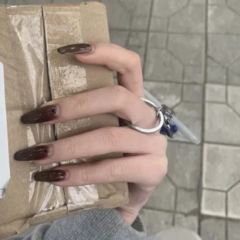 Накладной пластырь для ногтей Spicy Girl Black French Для наращивания ногтей С использованием пластыря для Фототерапии ногтей