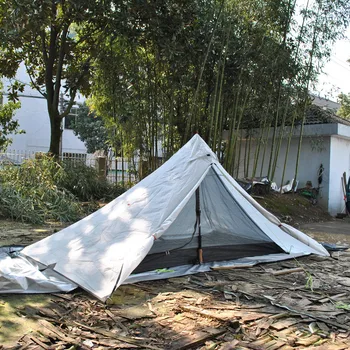Наружное Сверхлегкое убежище для выживания Палатка для 1-2 человек Кемпинг Двухслойная Водонепроницаемая палатка без стержня