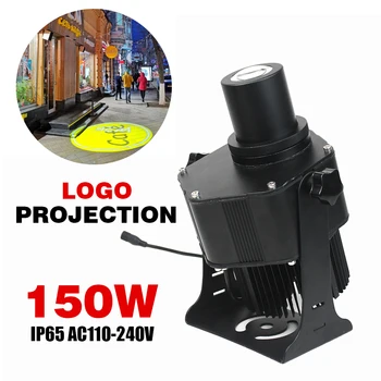 наружный водонепроницаемый рекламный проектор Gobo мощностью 150 Вт, Ip65, Подсветка зоны предупреждения наземного проектора с логотипом по индивидуальному заказу