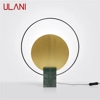 Настольная лампа ULANI Postmodern Креативный дизайн, Мраморная настольная лампа LED для дома, Декоративная Гостиная, спальня