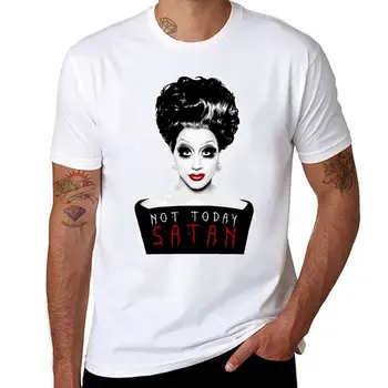 Новая футболка Bianca Del Rio Not Today Satan, футболки с графическими принтами, корейские модные футболки для мальчиков, большие и высокие футболки для мужчин