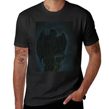 Новая футболка Cthulhu on his throne, спортивные рубашки, черные футболки, пустые футболки, футболки для мужчин