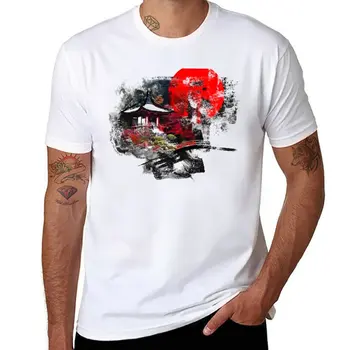 Новая футболка с абстрактным рисунком Киото, одежда из аниме, спортивная рубашка, графическая футболка, рубашка с животным принтом для мальчиков, мужские футболки