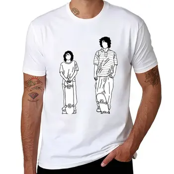 Новая футболка середины 90-х, футболки оверсайз, белые футболки для мальчиков, футболка на заказ, корейская модная мужская тренировочная рубашка