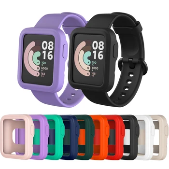 Новинка для Xiaomi Mi Watch Lite, Redmi Smart Watch, TPU Soft Full Edge Protector, чехол для умных часов, рамка для корпуса, защитный бампер