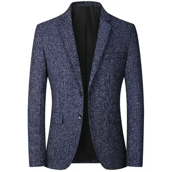 Новые блейзеры, мужские брендовые куртки, модные тонкие повседневные пальто 2023, красивые мужские деловые куртки, костюмы, мужские блейзеры в полоску, топы