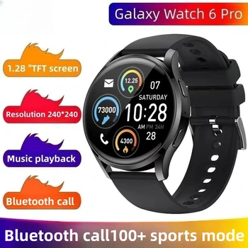 Новые смарт-часы Bluetooth Call 6 Pro для мужчин и женщин с поддержкой корейского языка, водонепроницаемые смарт-часы с полным сенсорным экраном IP68 для Samsung Galaxy