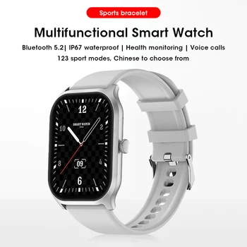 Новые Смарт-часы ZL77 2,01 HD-дисплей С Большим Экраном, Мониторинг Сердечного Ритма, Сна, Bluetooth 5.2, Часы для звонков, Мультиспортивный Смарт-браслет