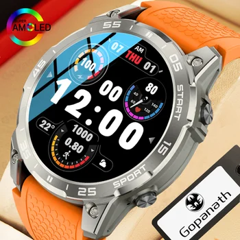 Новые Умные Часы С AMOLED Дисплеем Bluetooth Talk 100 + Спортивный Режим Водонепроницаемые Мужские Умные Часы Военного класса Для Android iOS