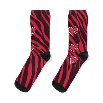 Носки HBK Zebra Heart, мужские зимние носки, компрессионные чулки для женщин