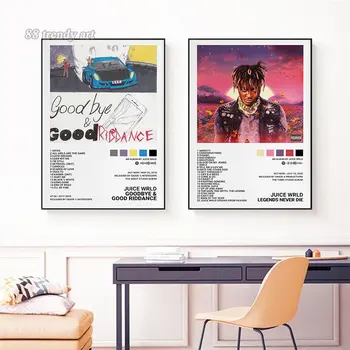 Обложки музыкальных альбомов, Плакат Juice Wrld, Тайлер, хип-хоп певец, Обложки альбомов, картина на холсте, Настенные рисунки рэпера, Декор комнаты, Подарки