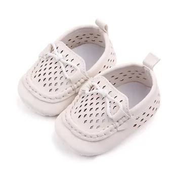 Обувь для младенцев и малышей, однотонные нескользящие носки на мягкой подошве, Детская обувь, Весенне-летняя обувь, повседневная блестящая обувь для малышей