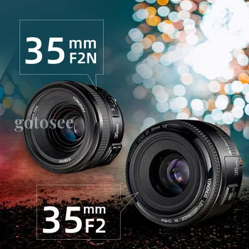 Объективы для фотокамер YONGNUO YN35mm F2 Широкоугольный Объектив с большой диафрагмой AF для Зеркальной Фотокамеры Canon/Nikon D7100 D3200 D3300 D3100 D5100 D90