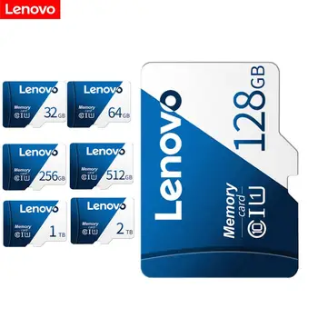 Оригинальная Карта Lenovo емкостью 1 ТБ Ultra Memory Card TF/SD 128 ГБ 256 ГБ 512 ГБ Mini TF Memory Flash Card Class10 Для Камеры/Телефона