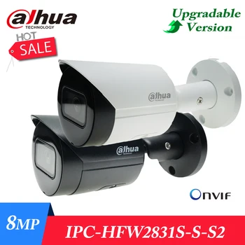 Оригинальная Сетевая камера Dahua IPC-HFW2831S-S-S2 8MP Lite IR с фиксированным фокусным расстоянием, Поддержка PoE Power, Встроенный ИК-светодиод IP67