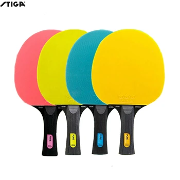 Оригинальные ракетки для настольного тенниса Stiga PURE, красочные ракетки для настольного тенниса, готовые ракетки для нового игрока, спортивные ракетки stiga