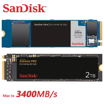 Оригинальный SSD Sandisk Ultar 2TB 1TB Extreme PRO 250G NVMe M.2 3D NCache 3.0 M.2 2280 500GB Внутренний жесткий диск для настольного ноутбука