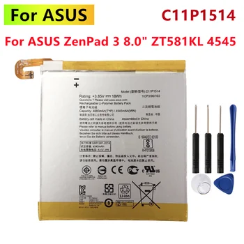 Оригинальный Аккумулятор C11P1514 Для ASUS ZenPad 3 8,0 ZT581KL 4545 4680 мАч + Бесплатные Инструменты