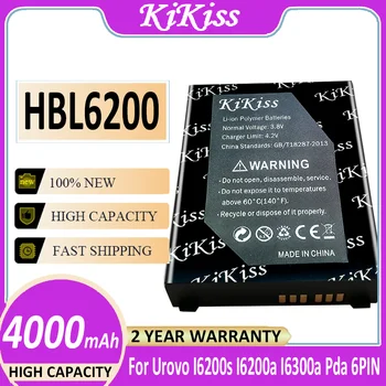 Оригинальный аккумулятор KiKiss HBL6200 4000mAh для Urovo I6300a I6200s I6200a Pda 6-КОНТАКТНЫЙ Аккумулятор HBL 6200