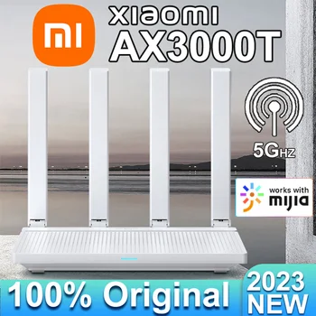 Оригинальный Маршрутизатор Xiaomi AX3000T с NFC-подключением WAN LAN для Домашних Офисных Игр Mi 2.4GHz 5GHz 1.3GHz CPU 2x2 160 МГц LED 2023 НОВЫЙ