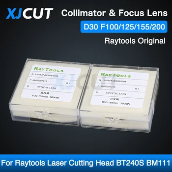 Оригинальный объектив XJCUT Raytools с коллимирующим фокусом D30 F100/125/150/ 200 мм для Raytools BM110 BT240S Bodor с волоконно-лазерной режущей головкой