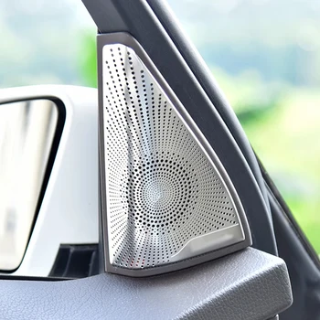Отделка крышки динамика аудиосистемы автомобиля, декоративная отделка дверного громкоговорителя, автомобильные аксессуары, внутренняя наклейка для Mercedes Benz E Class W212
