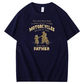 Отец по мотокроссу, как Сын, ездит на грязном велосипеде, папа, мужская футболка с коротким рукавом, Harajuku, графические футболки, Летняя Мужская одежда