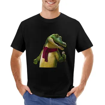 Очень талантливый Поющий Крокодил Лайл Стиль наклейка Футболка Аниме футболка с коротким рукавом мужские футболки повседневные стильные
