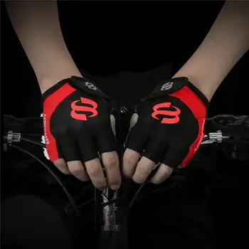 Перчатки BIKEBOY на полпальца, велосипедные перчатки, спортивные перчатки на открытом воздухе, противоскользящие амортизирующие перчатки для езды на мотоцикле, гоночные перчатки