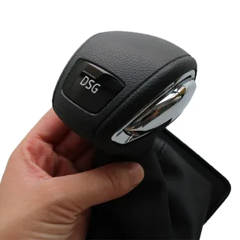 Пластиковая ручка переключения передач DSG и защитный чехол из искусственной кожи для Skoda Karoq Автомобильные аксессуары Автозапчасти