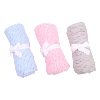 Популярное детское одеяло с отверстиями, уютное и дышащее одеяло для пеленания, мягкое одеяло-тележка для новорожденного