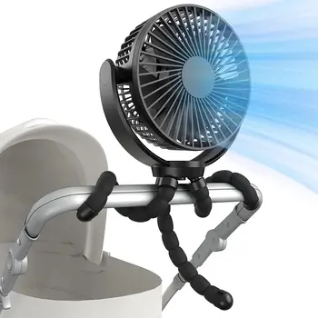 Портативный вентилятор для коляски, ручной электрический вентилятор с USB-питанием, Маленькие складные перезаряжаемые вентиляторы, Мини-вентилятор, Бесшумный Настольный уличный кулер