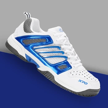 Профессиональная мужская теннисная спортивная обувь для тренировок, Полностью белая Обувь для волейбола для мальчиков, нескользящая подростковая настольная обувь для бадминтона