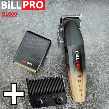 Профессиональный парикмахер BiLL PRO BL600 с двигателем 9000 об/мин, электрическая машинка для стрижки волос со сменным лезвием, Масляная головка, Градиентный Бритвенный инструмент