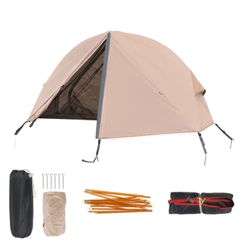 Прочная палатка для кемпинга, сетчатая внутренняя ткань Оксфорд для защиты от насекомых, прочный 2-слойный внутренний карман, легкий