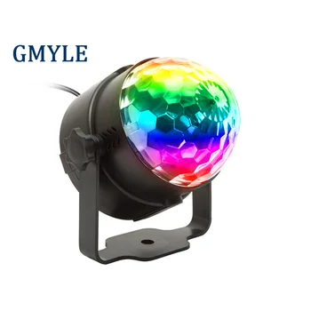 Пульт дистанционного управления LED Small Magic Ball Голосовое управление Mini Crystal RGB Семицветные сценические светильники для дискотеки KTV Night Bar Light