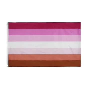 радужный флаг Лесбийской гордости ЛГБТ 90x150 см для украшения