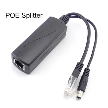 Разъем-разветвитель POE от 48 В до 12 В, адаптер питания Poe, переключатель инжектора для IP-камеры, кабель для инжектора Wi-Fi, штепсельная вилка США/ЕС