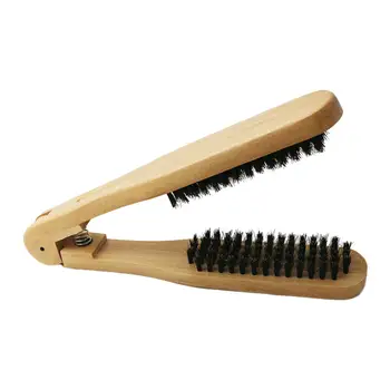 Расческа для выпрямления волос Антистатические инструменты для укладки Разглаживающие и прямые волосы Простая в использовании щетка для волос Зажим Выпрямитель