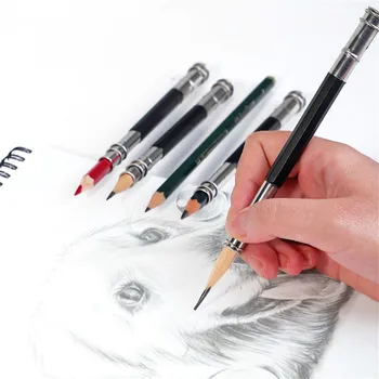 Регулируемый удлинитель для карандаша с двойной/одиночной головкой, инструмент для рисования эскизов, школа, офис, подарок для письма, 1 шт.