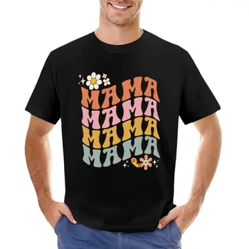 Ретро футболка Mama, винтажная футболка, мужские футболки