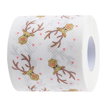 Розовая папиросная бумага Розовая рулонная бумага Рождественский олень Набор для декора тканей Прекрасная туалетная бумага с принтом древесной массы