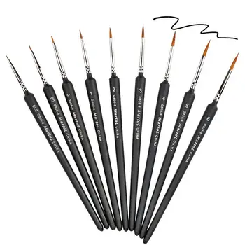 Ручка для рисования линий, водонепроницаемый набор N Pen, Набор из 9 черных чернильных ручек Fineliner для каллиграфии, набросков иллюстраций аниме