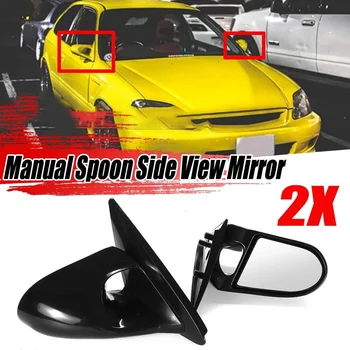 Ручная Регулируемая ложка типа 2X Зеркало боковой двери автомобиля Зеркало заднего вида в сборе для Honda Civic EG 2Dr 1992-1995 B