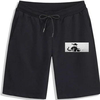 Рэп-рэт Бэнкси - мужские шорты из хлопка с графическим рисунком, короткие мужские шорты с принтом оптом