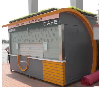 Сборный киоск передвижной контейнер ресторан быстрого питания наружная будка безопасности киоск новейшего дизайна