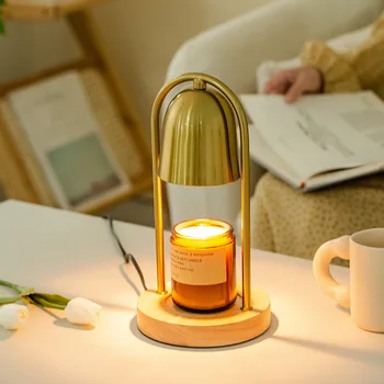 Светодиодная ароматерапевтическая свеча, грелка, лампа для плавления воска, Золотой колокольчик, ночник, рассеиватель для спальни, настольная лампа, Атмосферная декоративная лампа