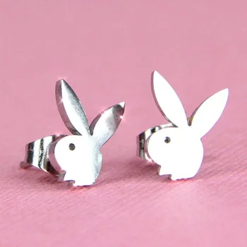 Серьги простые ins универсальные мини-серьги-кролики