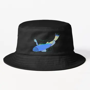 Синяя рыбья шляпа-ведро, повседневная весенняя мода для мальчиков
 Женские черные мужские спортивные солнцезащитные кепки в стиле Рыбий хип-хоп, сплошной цвет