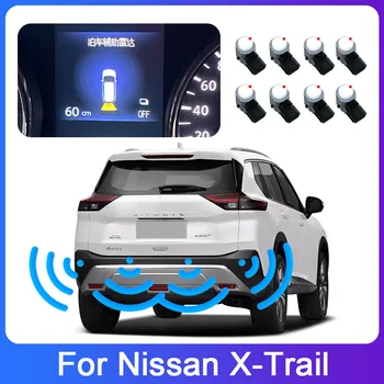 Система датчика парковки для Nissan X-Trail 2017 ~ 2023 Оригинальный дисплей, экран датчика парковки автомобиля, система парковки задним ходом